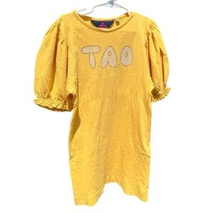TAO Yellow Logo Dress - Sz 3 (Play Condition)